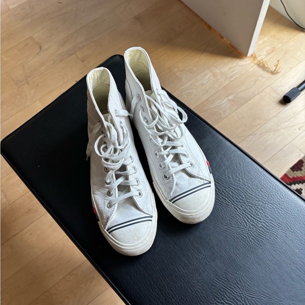 Keds White Canvas High-Top Sneakers